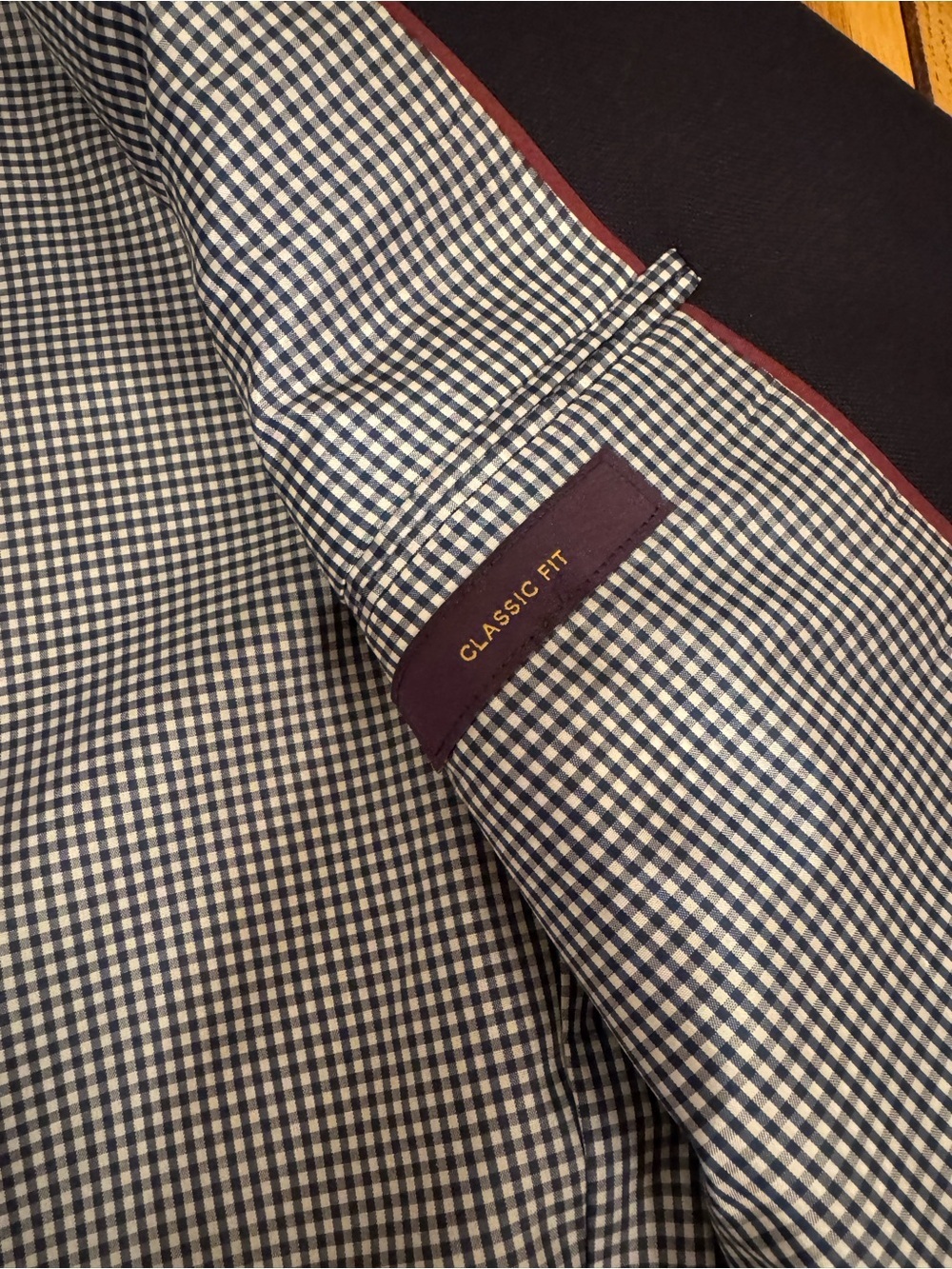 Stafford Navy Blazer with Gold Buttons - Picture 9 of 12